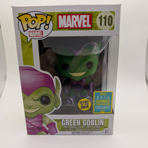 Green Goblin #110 Funko POP! Vinyl, VAULTED, 2016 SDCC Exclusive Glow in Dark FRENLY BRICKS - Open 7 Days