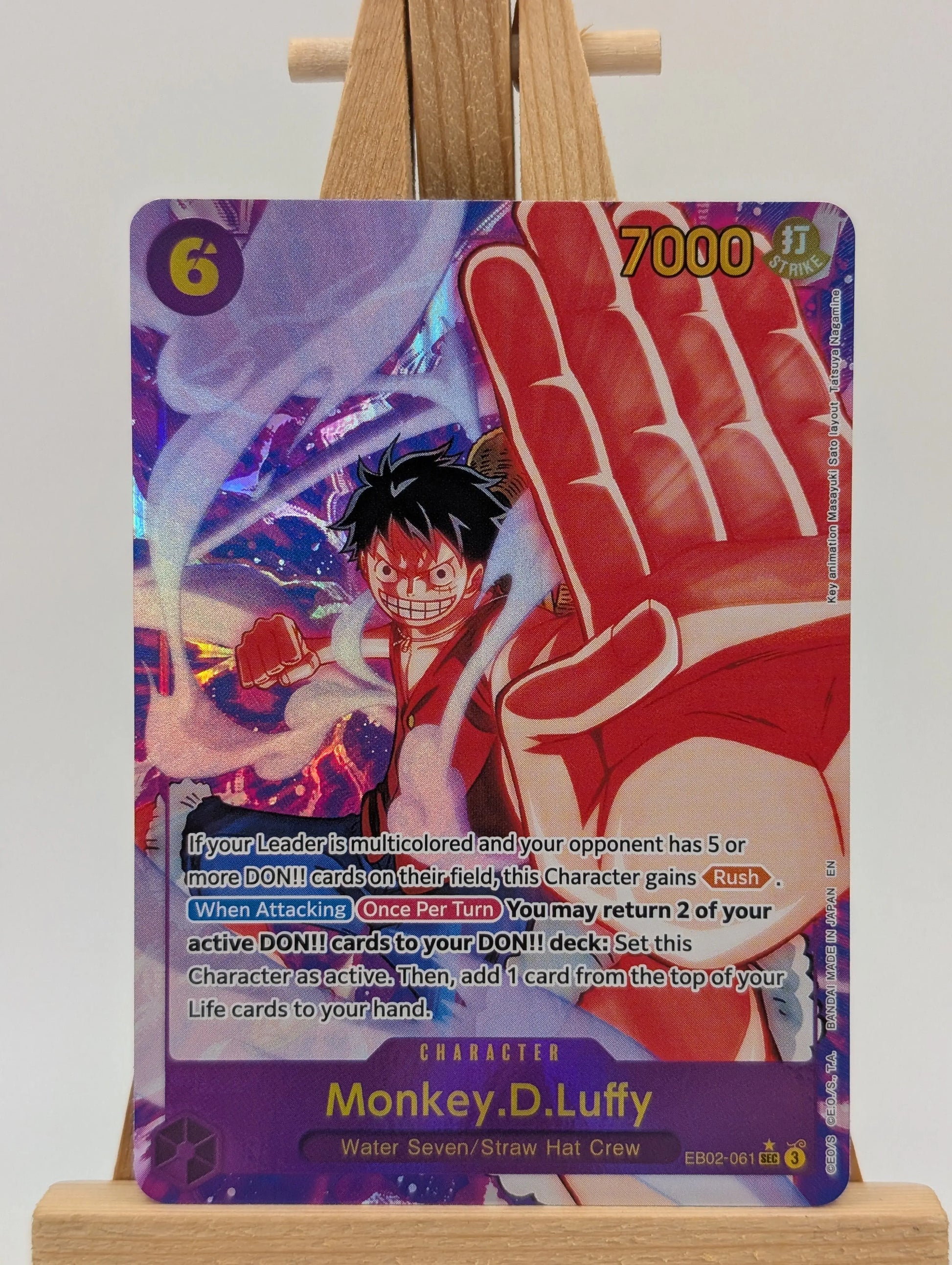 Monkey D. Luffy (Alt) EB02-061 SEC ONE PIECE Anime 25th Collection TCG English FRENLY BRICKS - Open 7 Days