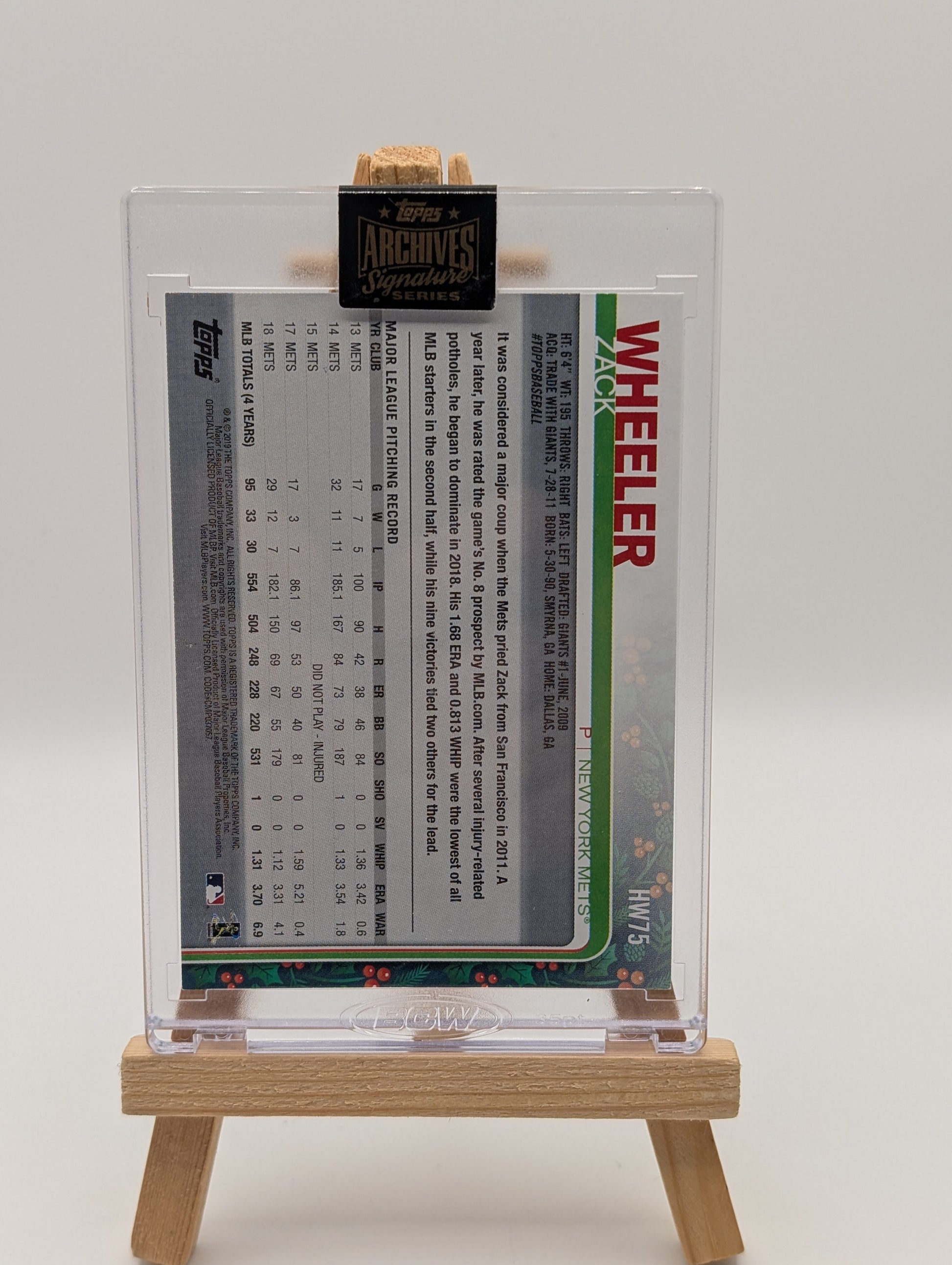 2023 Topps Archives Signature Series Zack Wheeler Auto /17 FRENLY BRICKS - Open 7 Days