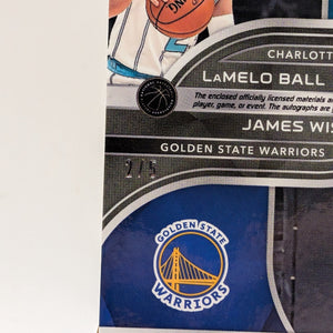 2020-21 Panini Spectra Rookie Dual Patch Auto LaMELO BALL JAMES WISEMAN /5 RC FRENLY BRICKS - Open 7 Days