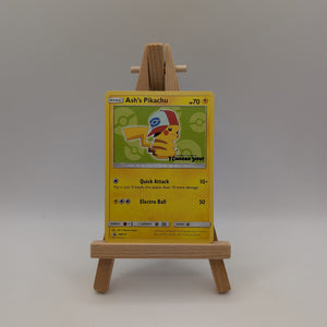 Pokemon Ash's Pikachu #SM112 Sun And Moon Black Star Promo Stamped Holo TCG LP FRENLY BRICKS - Open 7 Days