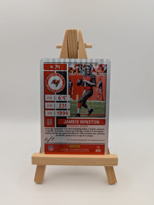 2019 Panini Optic Contenders Jameis Winston 1/1 NFL FRENLY BRICKS - Open 7 Days