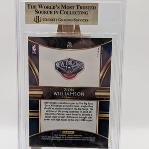 2019 Zion Williamson Panini Select Silver Disco Prizm Premier RC BGS 9.5 FRENLY BRICKS - Open 7 Days