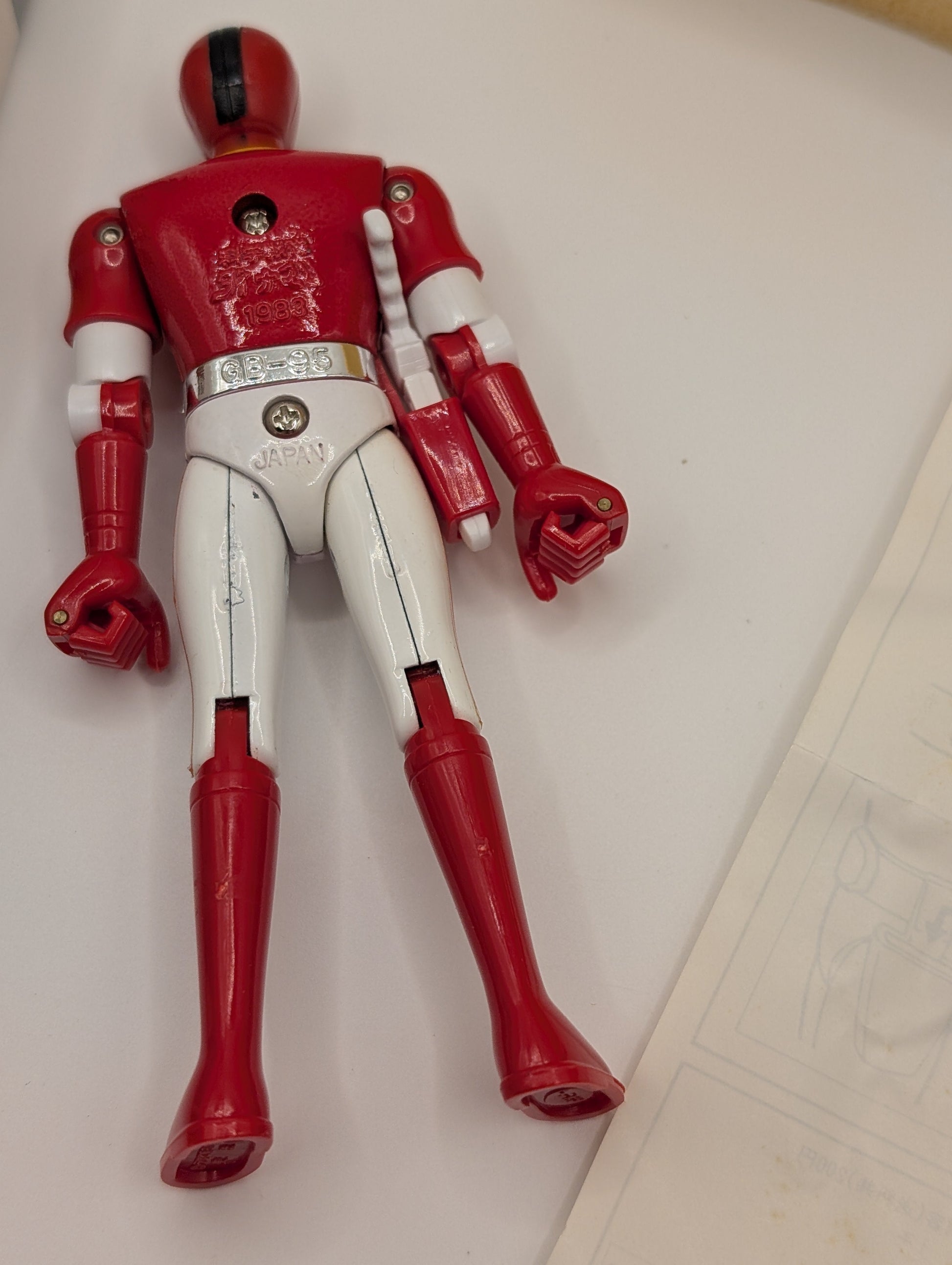 1983 BANDAI JAPAN POWER RANGERS SENTAI DYNAMAN POPY CHOGOKIN MEGA RARE red FRENLY BRICKS - Open 7 Days