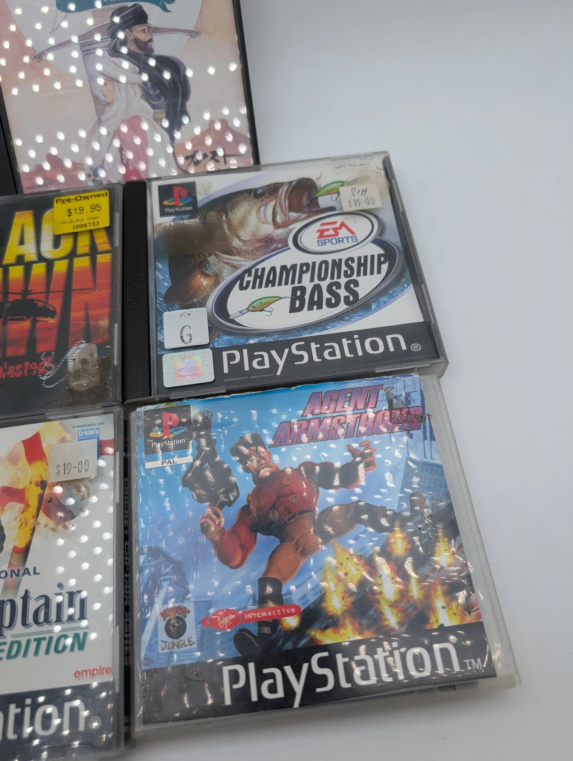 PS1 PlayStation 5x Game Lot Bundle Untested Fishing Cricket More FRENLY BRICKS - Open 7 Days