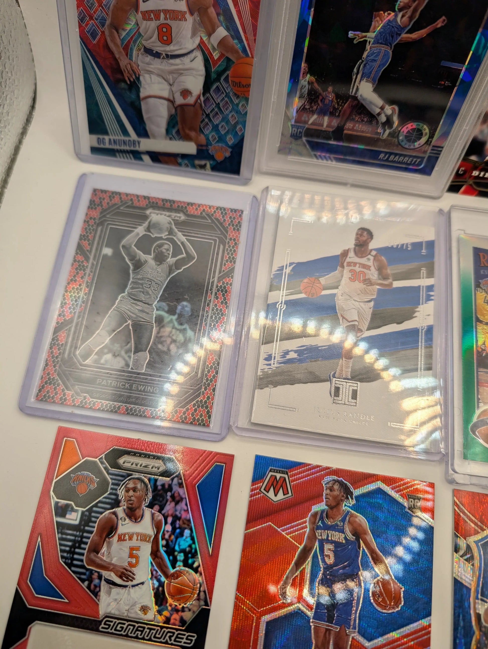 New York Knicks NBA Basketball Card Lot, Rookies, Patch, Auto, Graded, RJ Barret FRENLY BRICKS - Open 7 Days
