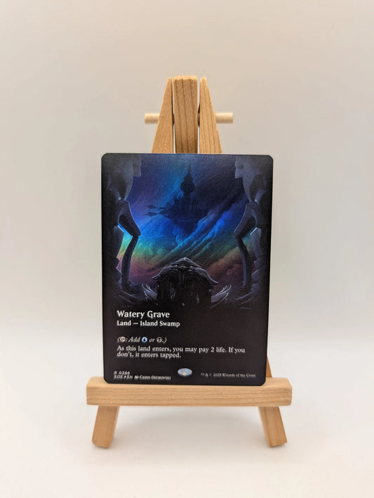 2025 MTG EDGE OF ETERNITIES VIEWPORT BORDERLESS-FOIL #0286 WATERY GRAVE FRENLY BRICKS - Open 7 Days