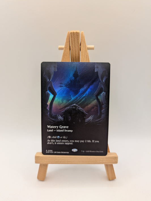 2025 MTG EDGE OF ETERNITIES VIEWPORT BORDERLESS-FOIL #0286 WATERY GRAVE FRENLY BRICKS - Open 7 Days