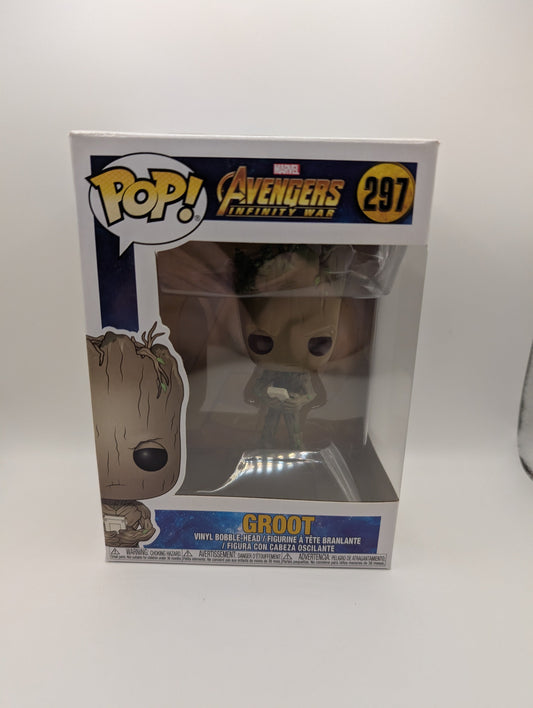 Funko Pop! Vinyl - Marvel Avengers: Infinity War - Groot #297 FRENLY BRICKS - Open 7 Days