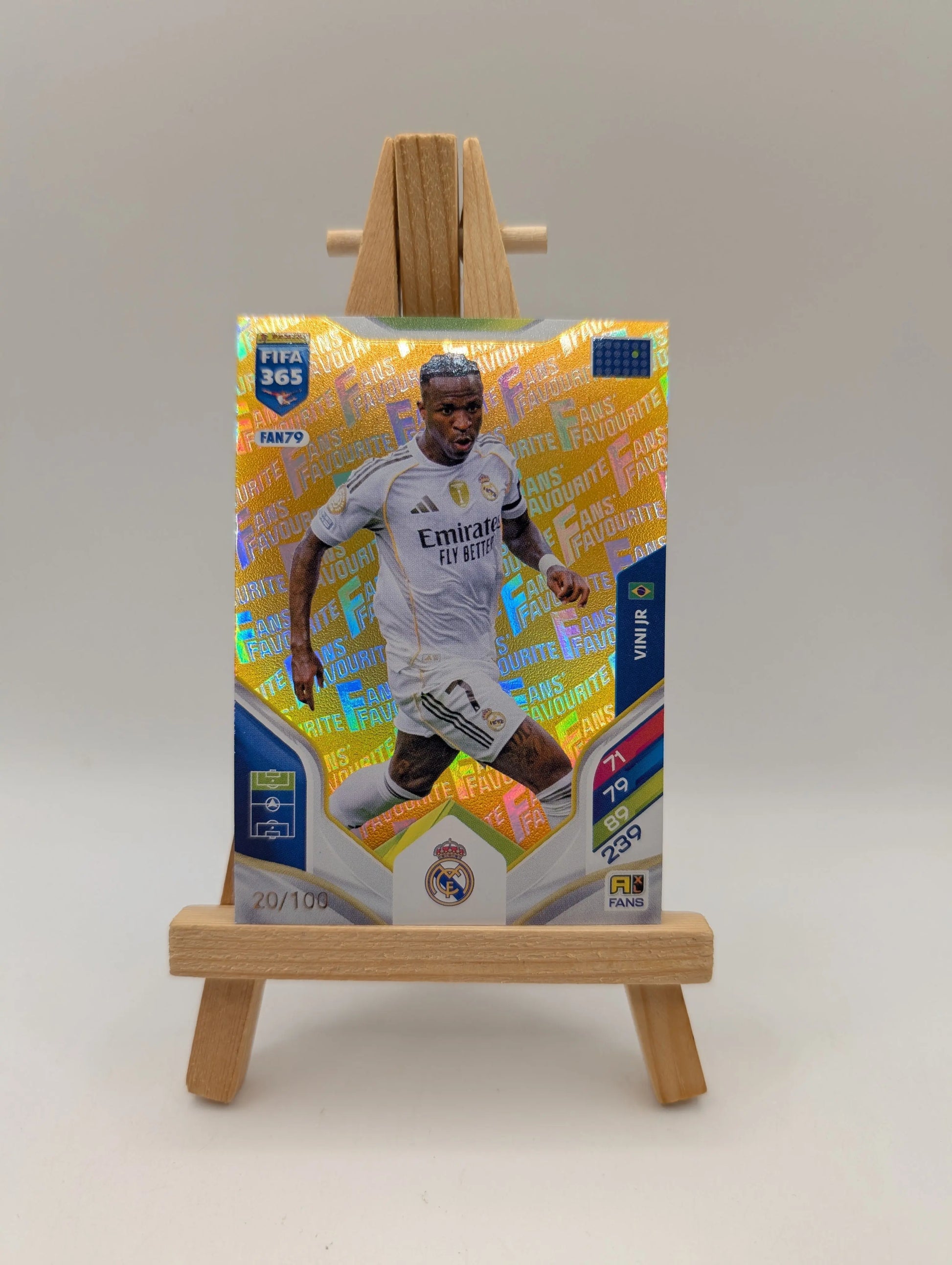 Adrenalyn XL FIFA 365 2026 FANS FAVOURITE FAN79 Vini Jr /100 FRENLY BRICKS - Open 7 Days