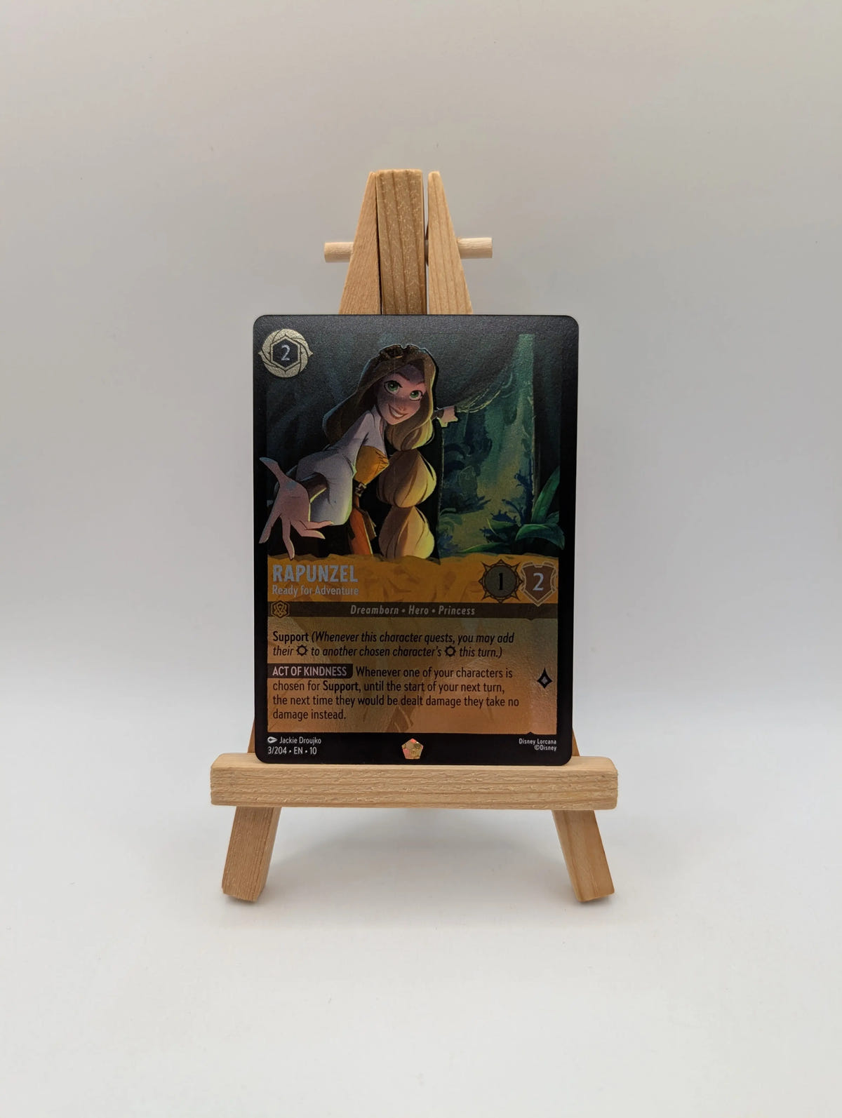 Lorcana Rapunzel Ready for Adventure - WitW 3/204 Cold Foil FRENLY BRICKS - Open 7 Days image 1