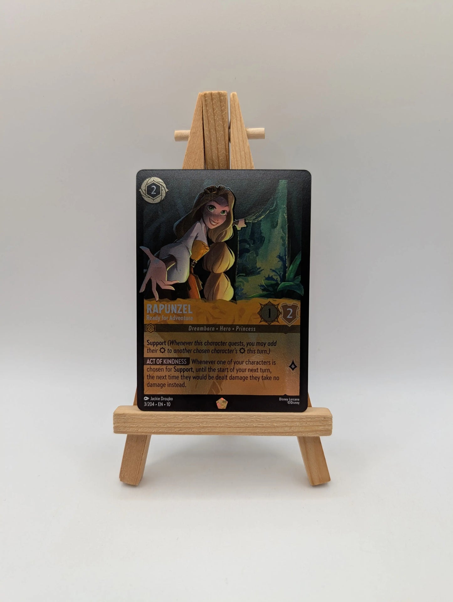 Lorcana Rapunzel Ready for Adventure - WitW 3/204 Cold Foil FRENLY BRICKS - Open 7 Days