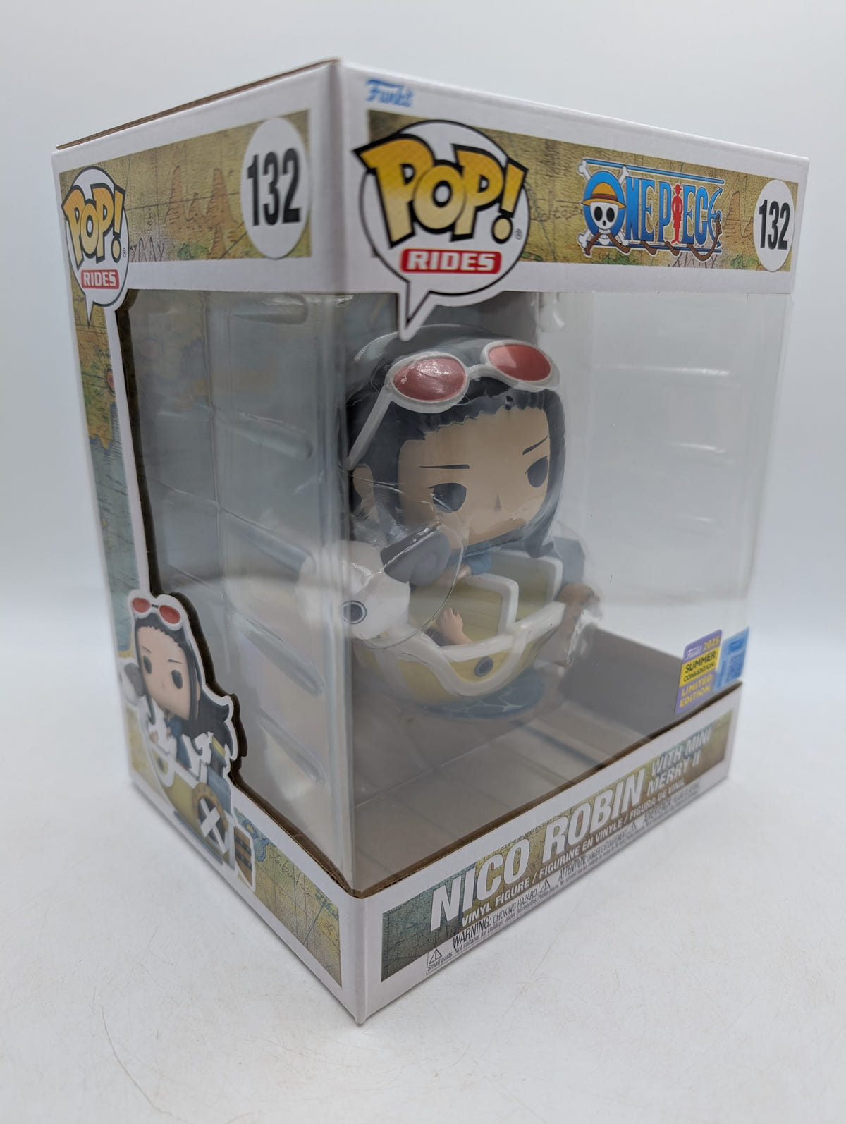 Funko POP! One Piece Nico Robin with Mini Merry II #132 2025 Summer Con, photo 8 image 8
