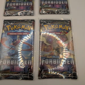 Pokemon Sun & Moon Forbidden Light Sealed Booster Pack - Art Set. 4 Packs FRENLY BRICKS - Open 7 Days