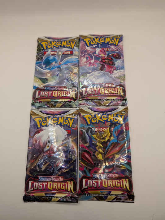 Pokemon TCG Lost Origin Booster Pack x4 (art Set) Sword And Shield FRENLY BRICKS - Open 7 Days