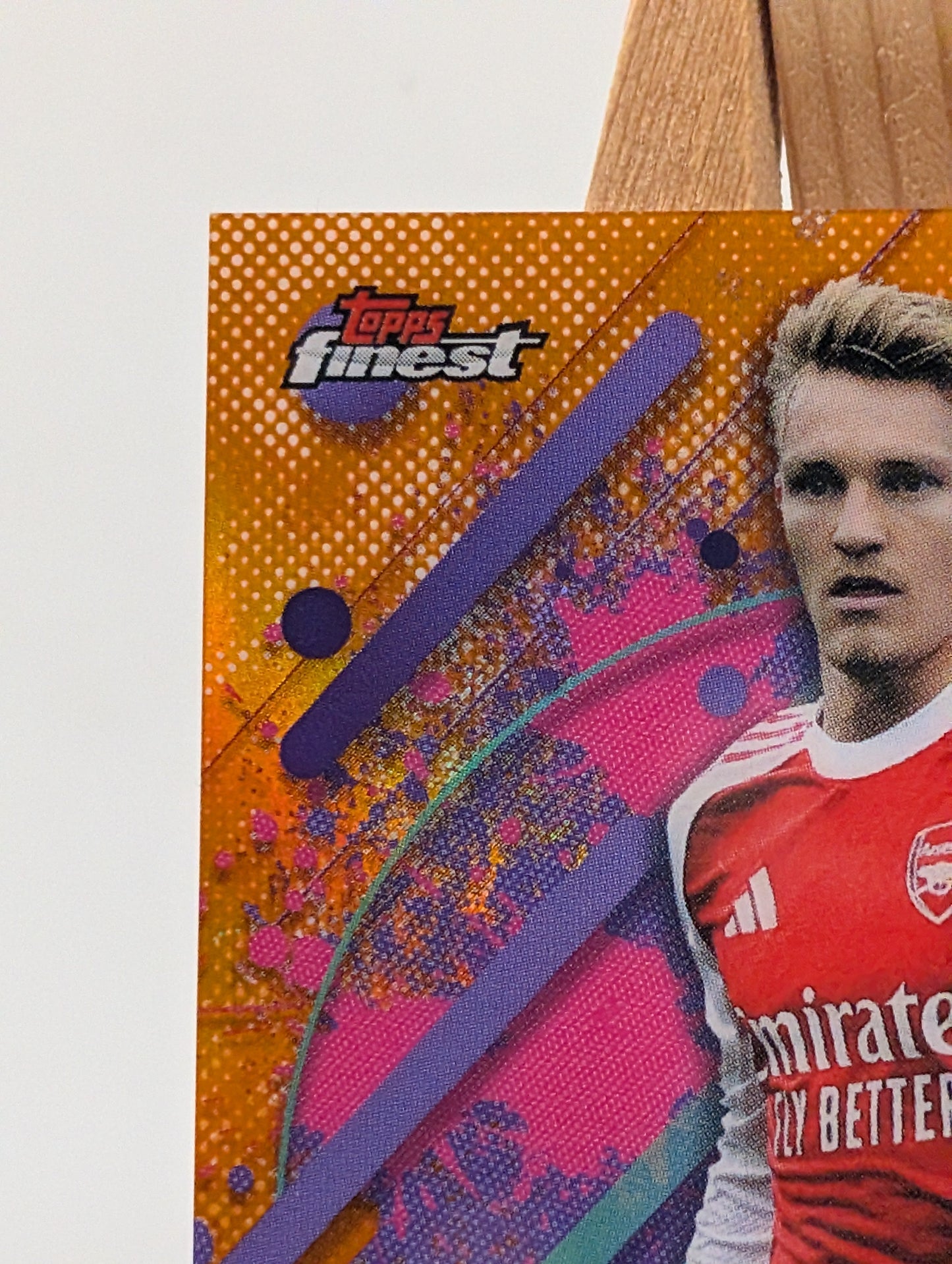2025-26 TOPPS FINEST PREMIER MARTIN ODEGAARD RARE Orange Refractor /15 FRENLY BRICKS - Open 7 Days
