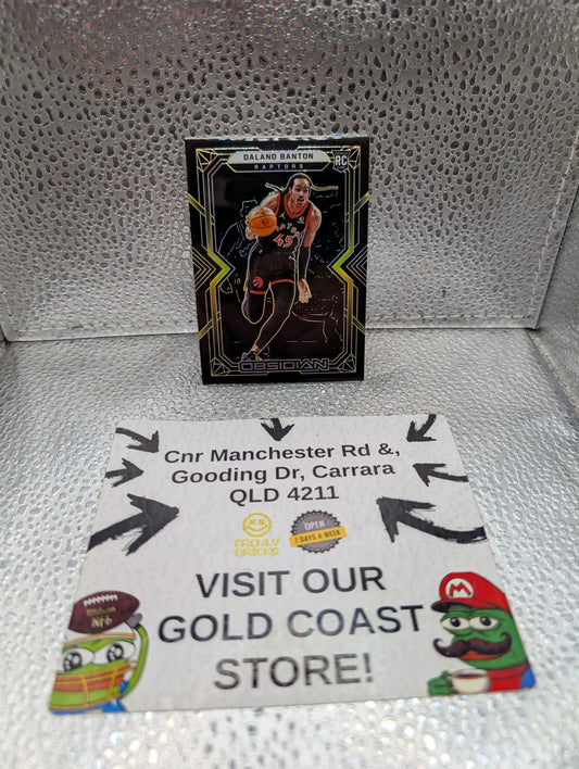 2021-22 Panini Obsidian Electric Etch Yellow #177 Dalano Banton /10 FRENLY BRICKS - Open 7 Days