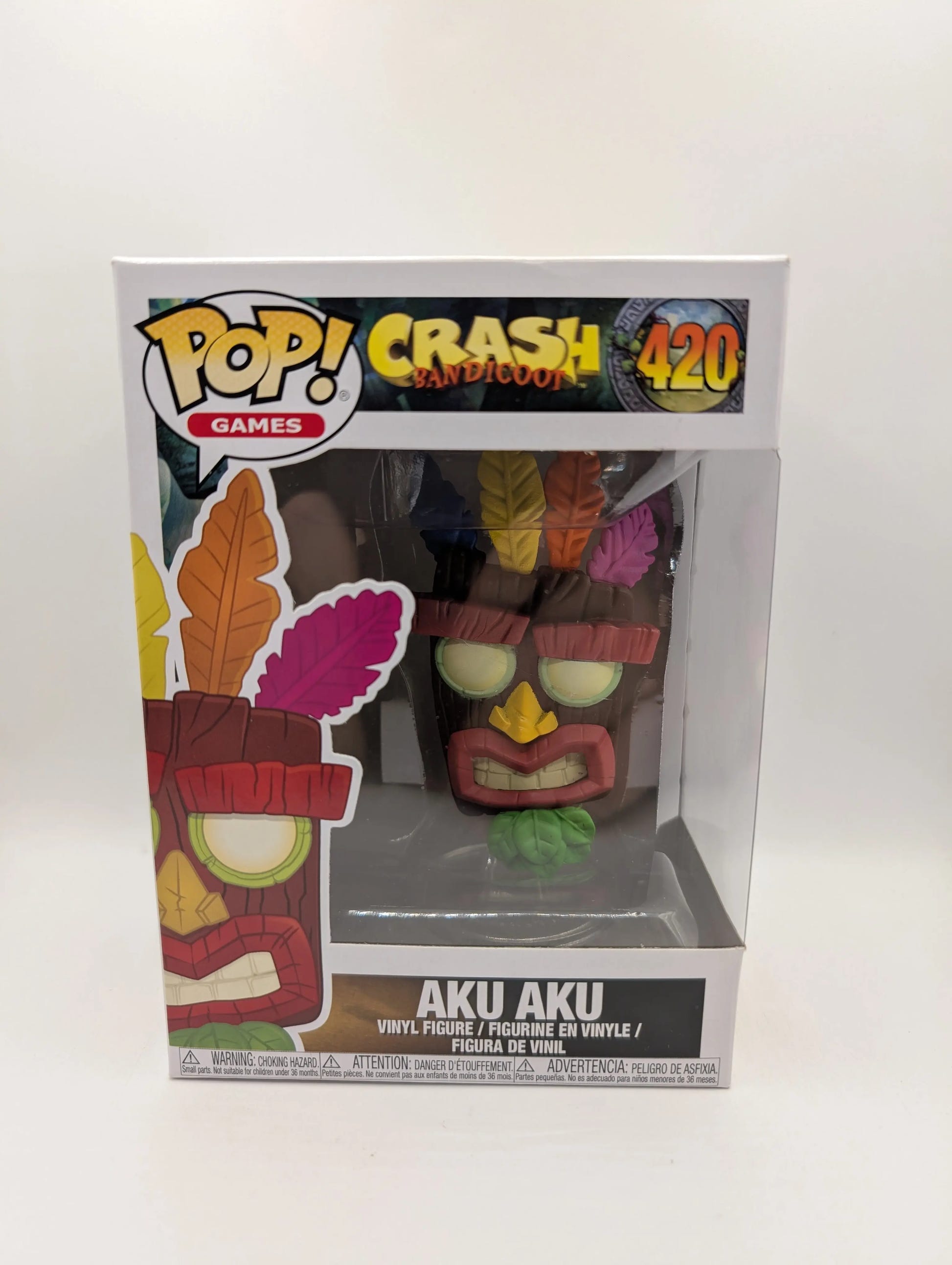 Funko Pop! Vinyl: Crash Bandicoot - Aku Aku #420 FRENLY BRICKS - Open 7 Days image 1