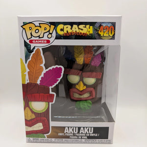Funko Pop! Vinyl: Crash Bandicoot - Aku Aku #420 FRENLY BRICKS - Open 7 Days