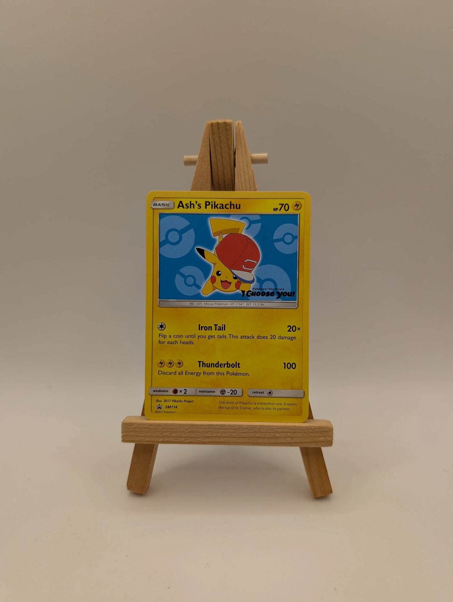 Ash's Pikachu SM114 Sun & Moon Black Star Promo I CHOOSE YOU! Pokemon 2017 FRENLY BRICKS - Open 7 Days