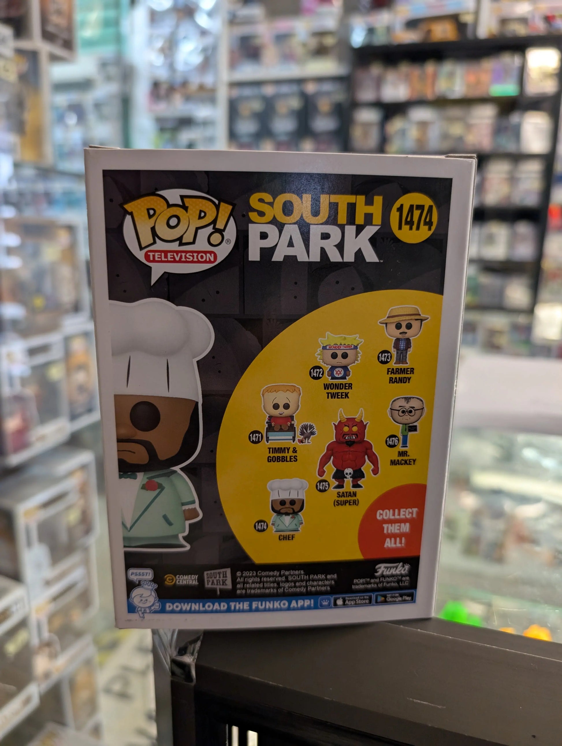 FUNKO POP ! CHEF 1474 SOUTH PARK POP TELEVISION FRENLY BRICKS - Open 7 Days