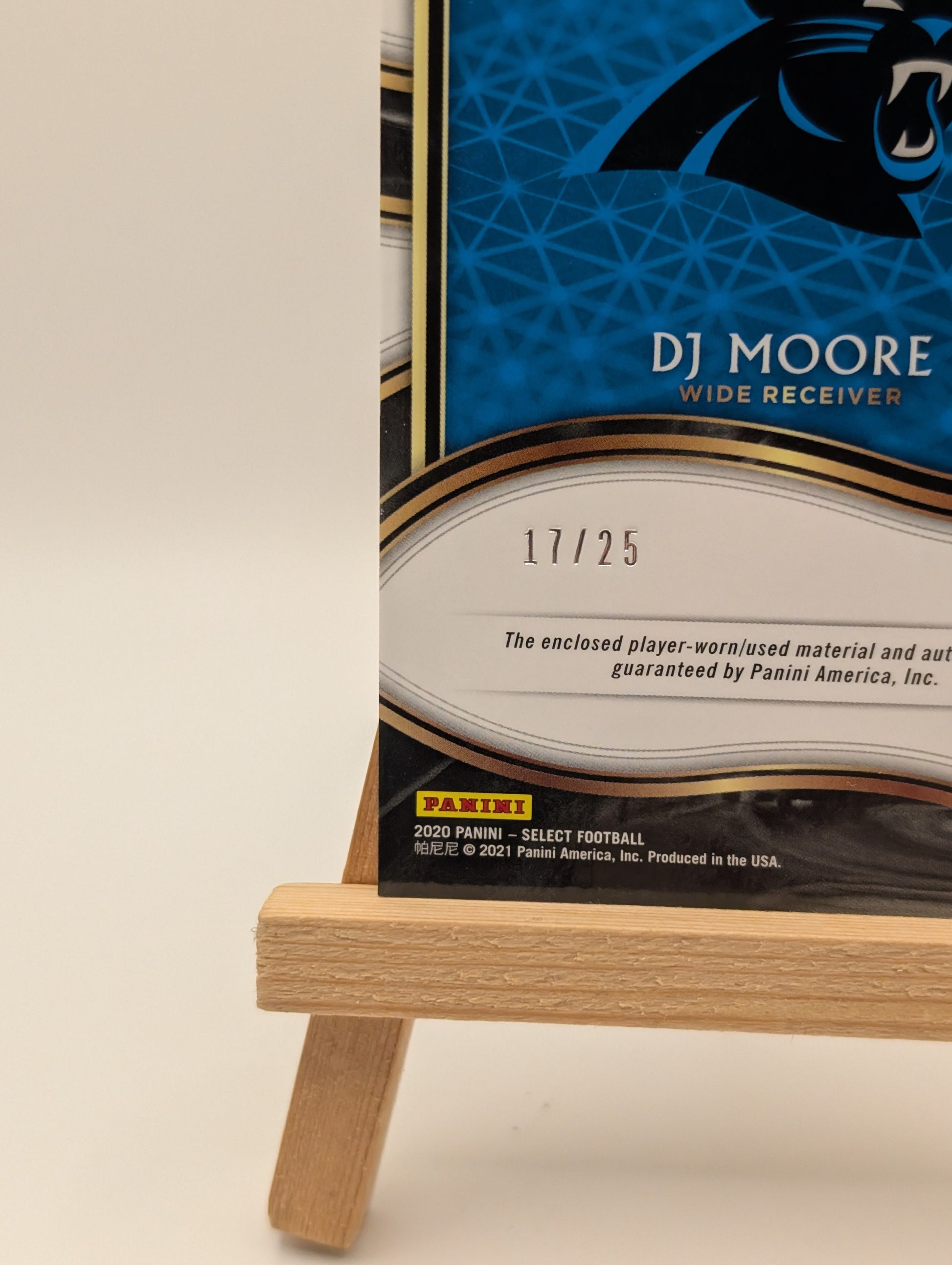 2020 Select DJ Moore Signature Patch Tie Dye Prizm Auto /25 FRENLY BRICKS - Open 7 Days