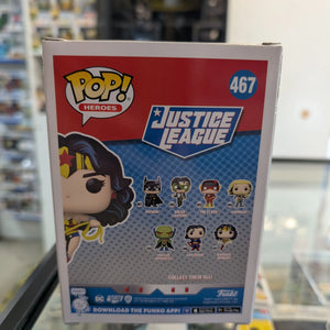 Funko Pop Heroes Justice League Wonder Woman #467 FRENLY BRICKS - Open 7 Days