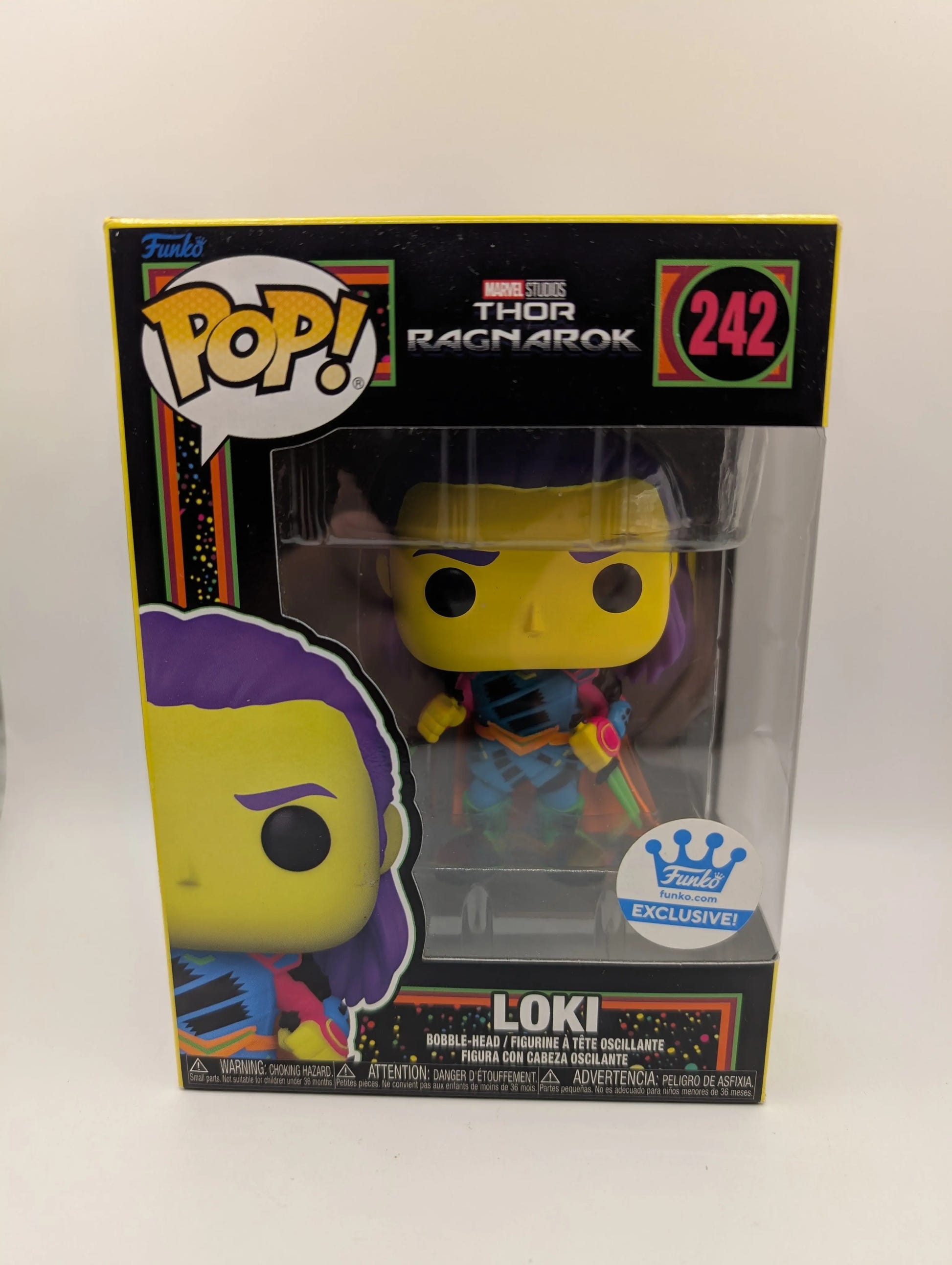 Loki Funko Pop Vinyl #242 Blacklight Exclusive Thor 3: Ragnarok FRENLY BRICKS - Open 7 Days image 1