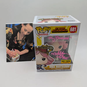 Funko Pop! Animation Signed My Hero Academia MEI HATSUME 681 Signed FRENLY BRICKS - Open 7 Days
