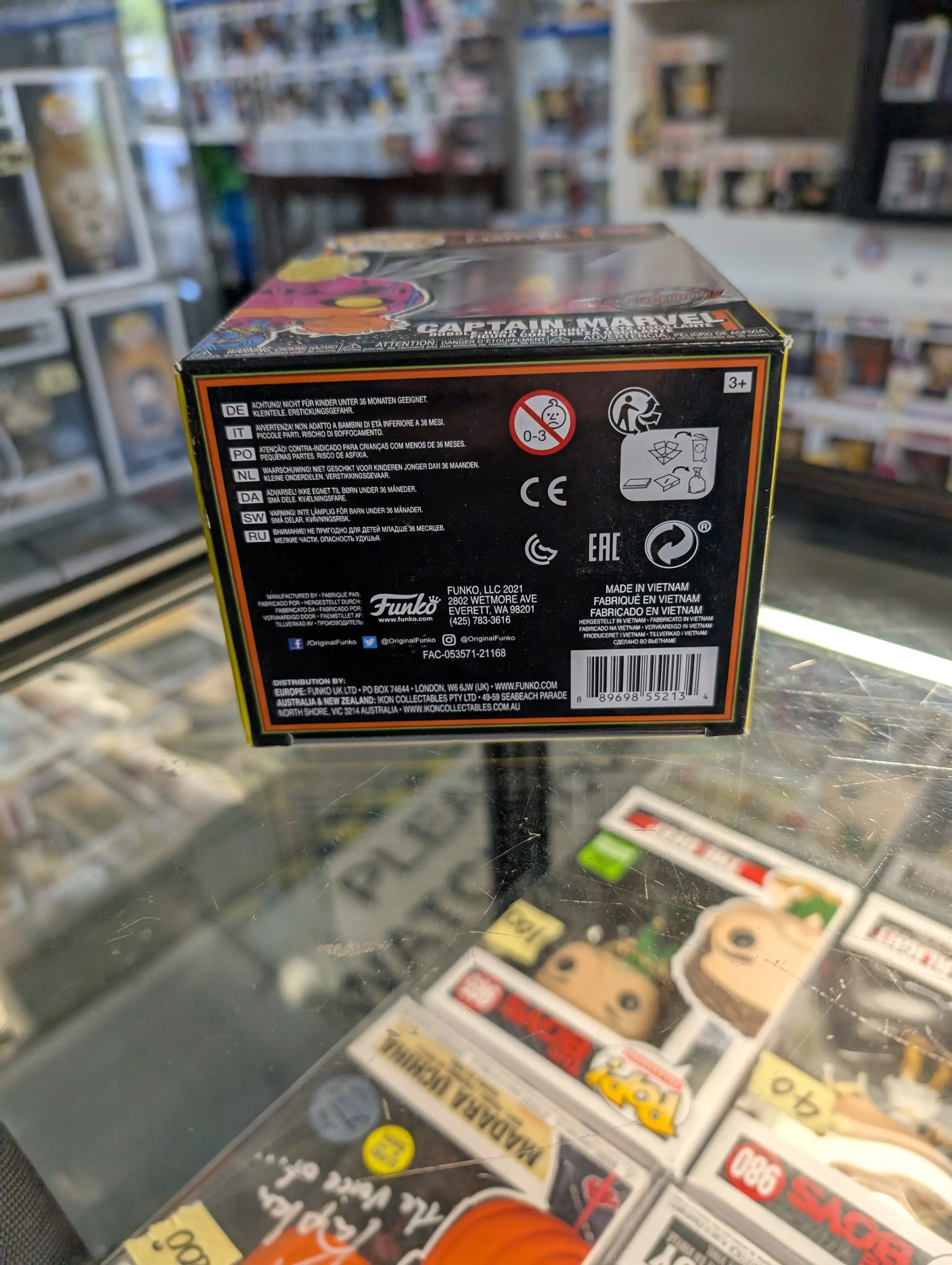 FUNKO Pop Vinyl Captain Marvel #908 FRENLY BRICKS - Open 7 Days