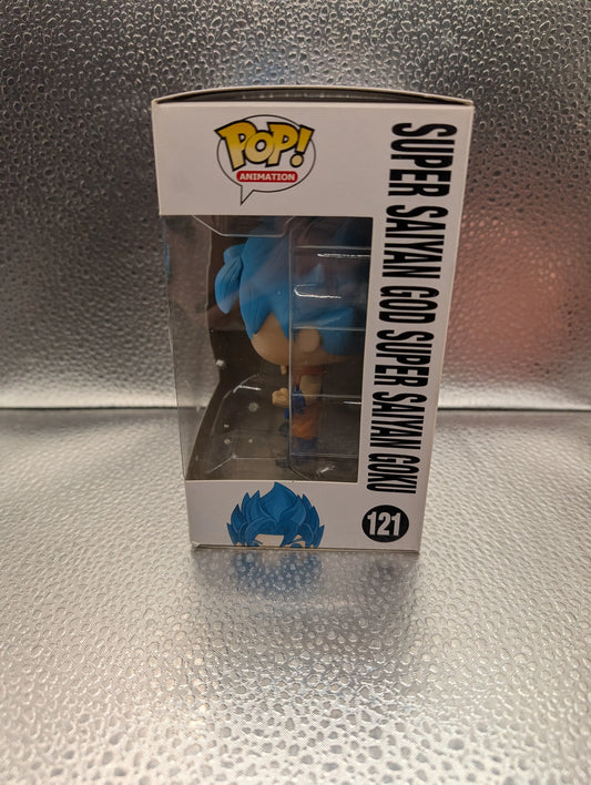FUNKO Pop Vinyl Super Saiyan God Super Saiyan Goku Dragon Ball Z #121 FRENLY BRICKS - Open 7 Days