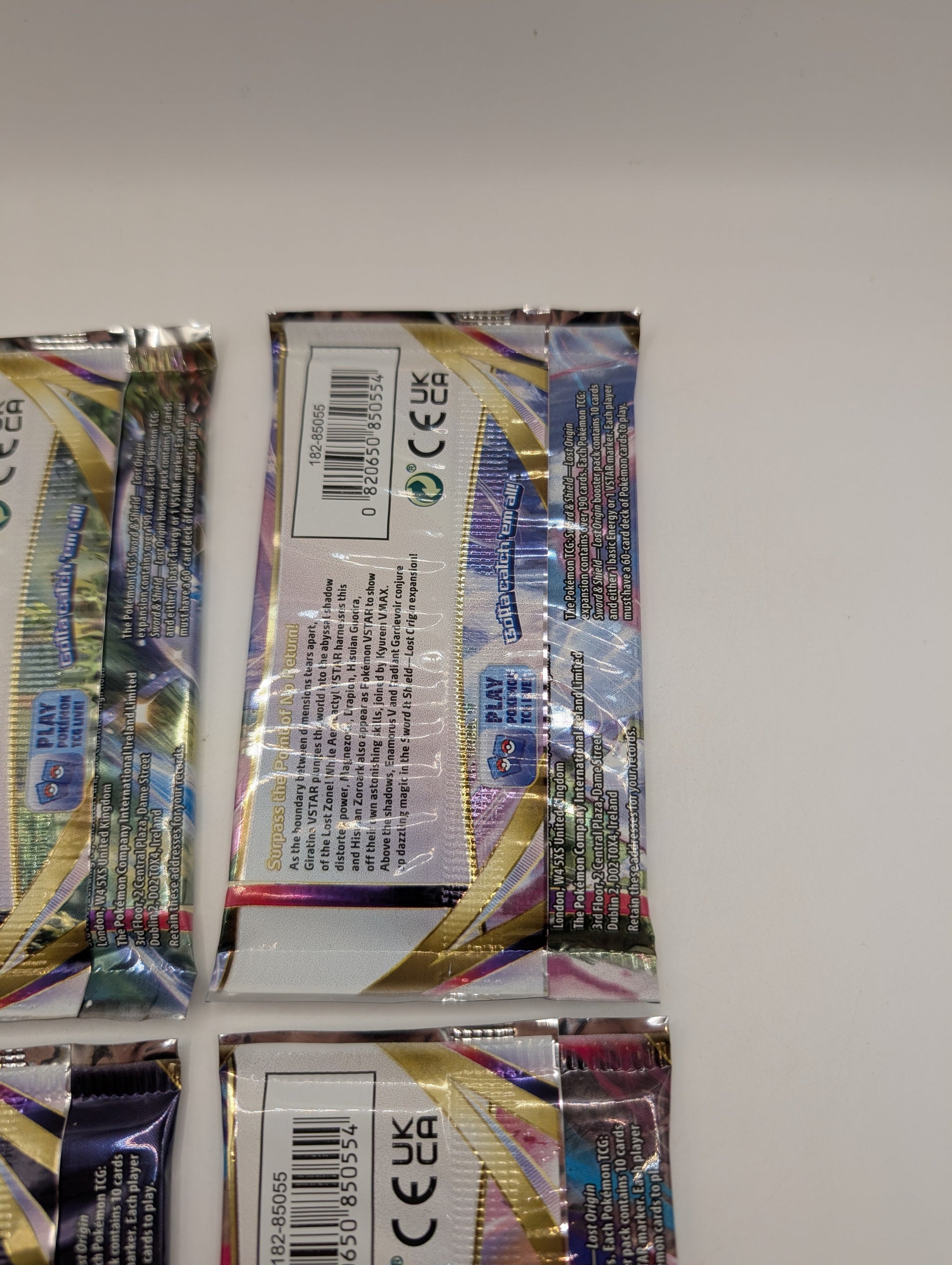 Pokemon TCG Lost Origin Booster Pack x4 (art Set) Sword And Shield FRENLY BRICKS - Open 7 Days