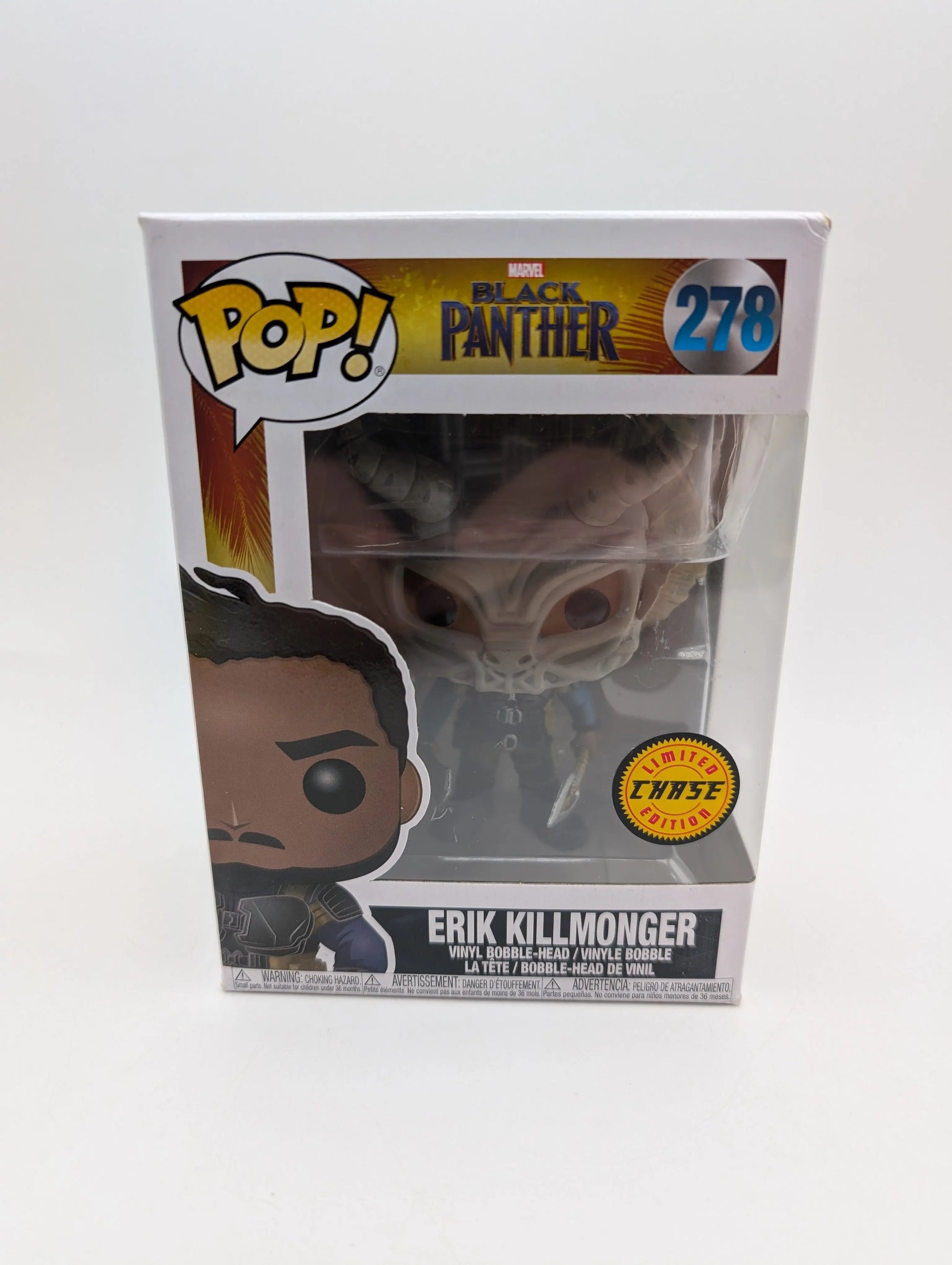 Black Panther Erik Killmonger Marvel Funko Pop Chase 278 FRENLY BRICKS - Open 7 Days