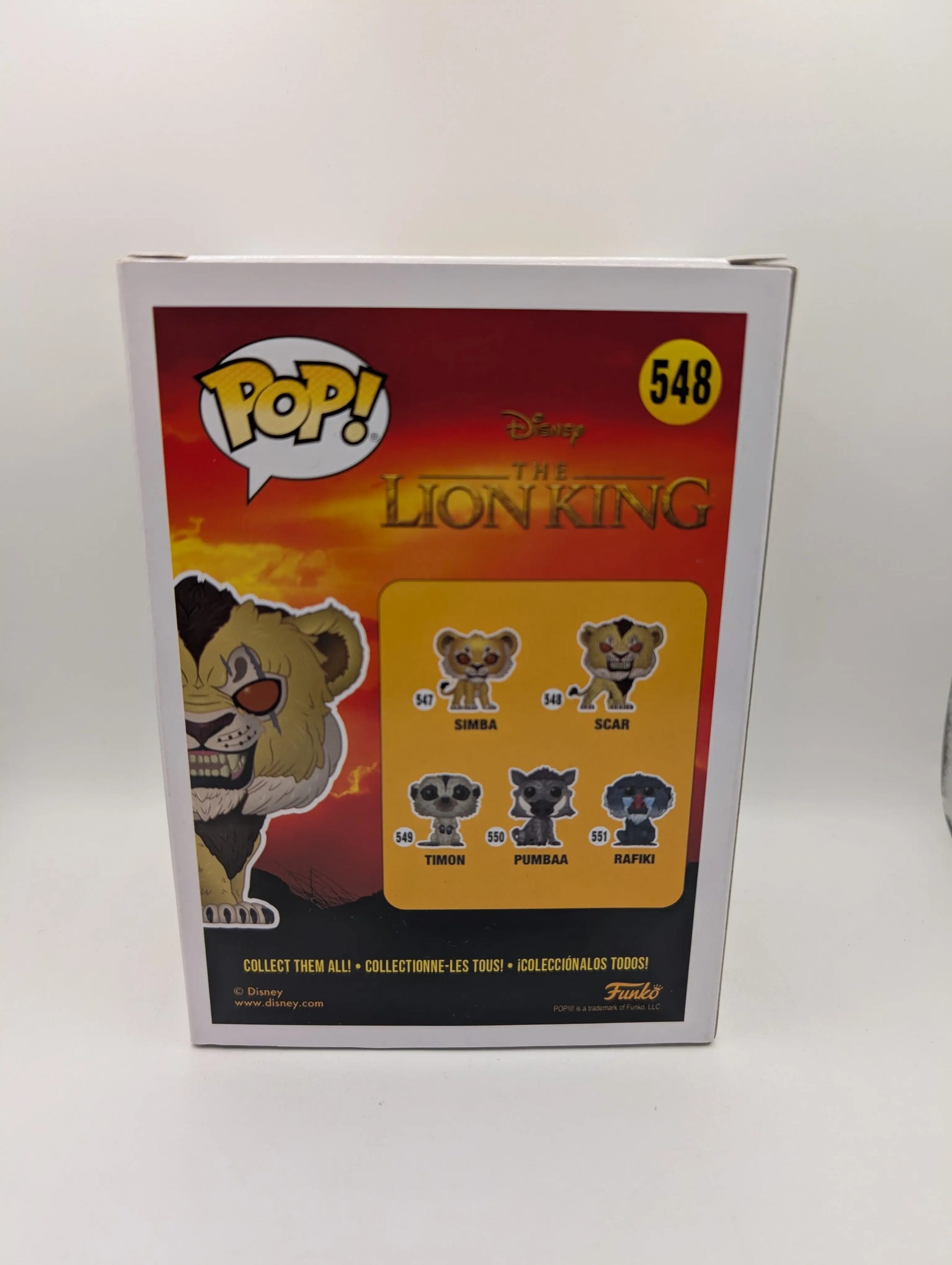 Funko Pop! Disney Lion King Scar Vinyl Figure Flocked 548 FRENLY BRICKS - Open 7 Days image 3