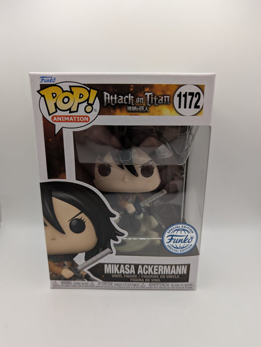 Funko POP! Attack on Titan -  Mikasa Ackermann #1172 FRENLY BRICKS - Open 7 Days