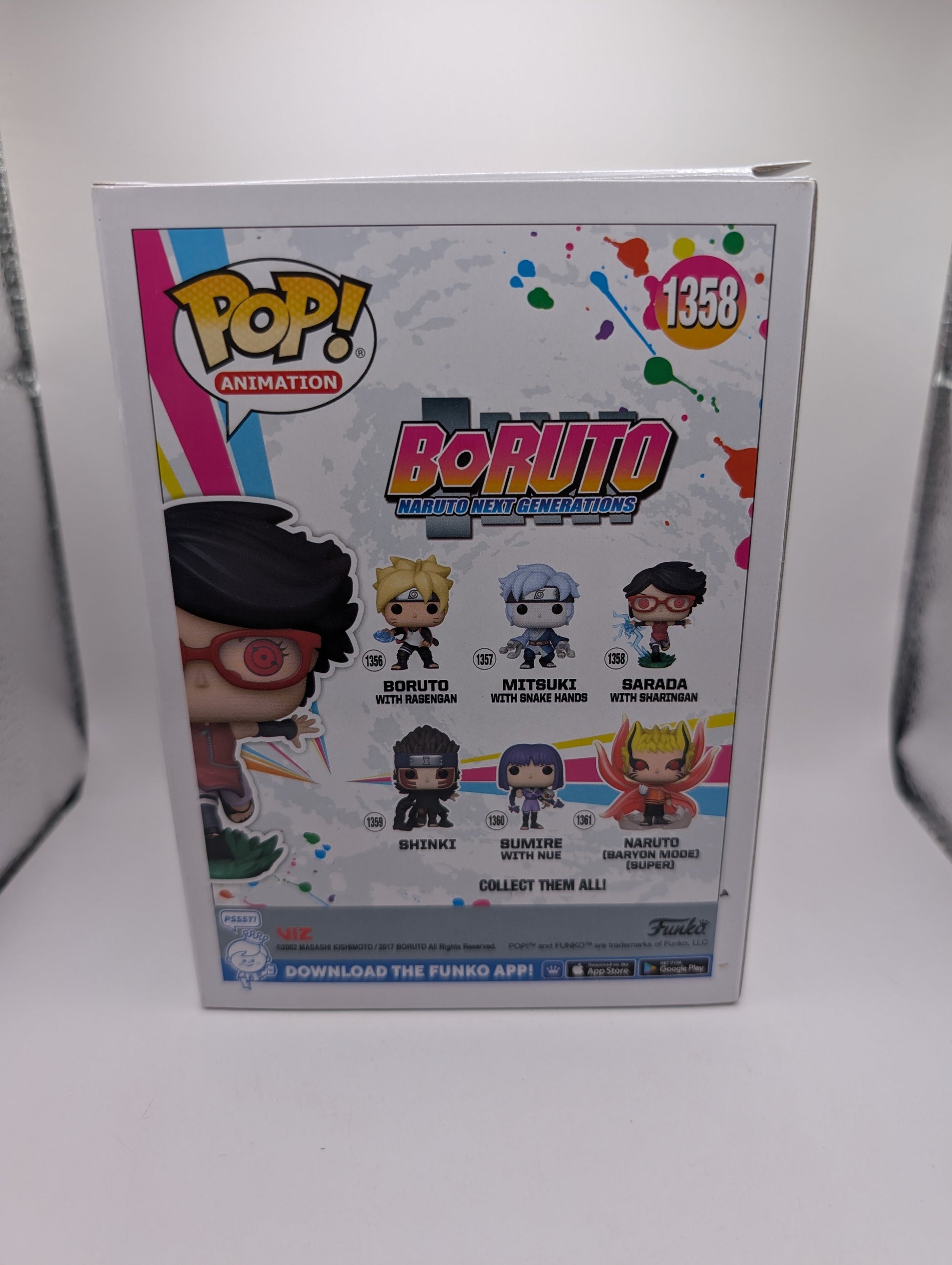 Animation Funko Pop - Sarada with Sharingan (Glow) - Boruto -No. 1358 FRENLY BRICKS - Open 7 Days