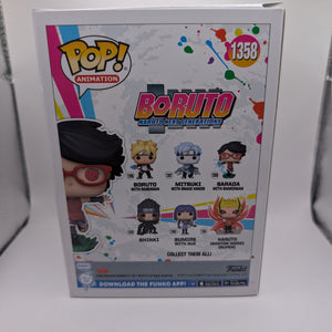 Animation Funko Pop - Sarada with Sharingan (Glow) - Boruto -No. 1358 FRENLY BRICKS - Open 7 Days