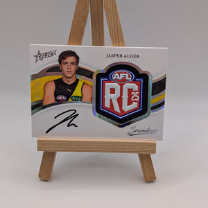 2025 Select Seamless Rookie Patch Signature JASPER ALGER /70 Richmond Tigers FRENLY BRICKS - Open 7 Days