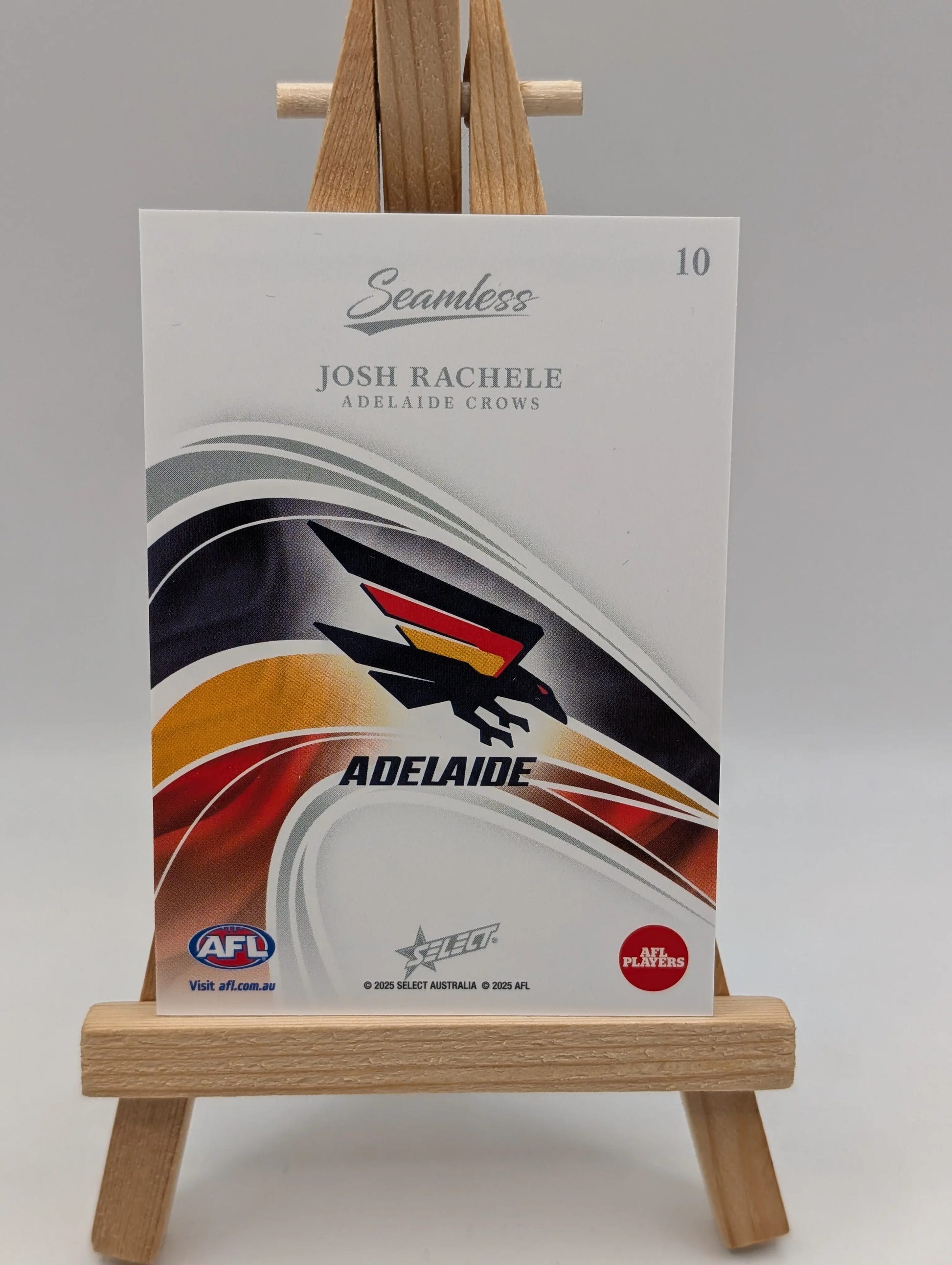 Josh Rachelle Seamless Base #50/95 2025 AFL Select Adelaide Crows FRENLY BRICKS - Open 7 Days image 3