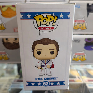 Evel Knievel (with Cape) 62 ~ Funko Pop Vinyl ~ Icons FRENLY BRICKS - Open 7 Days