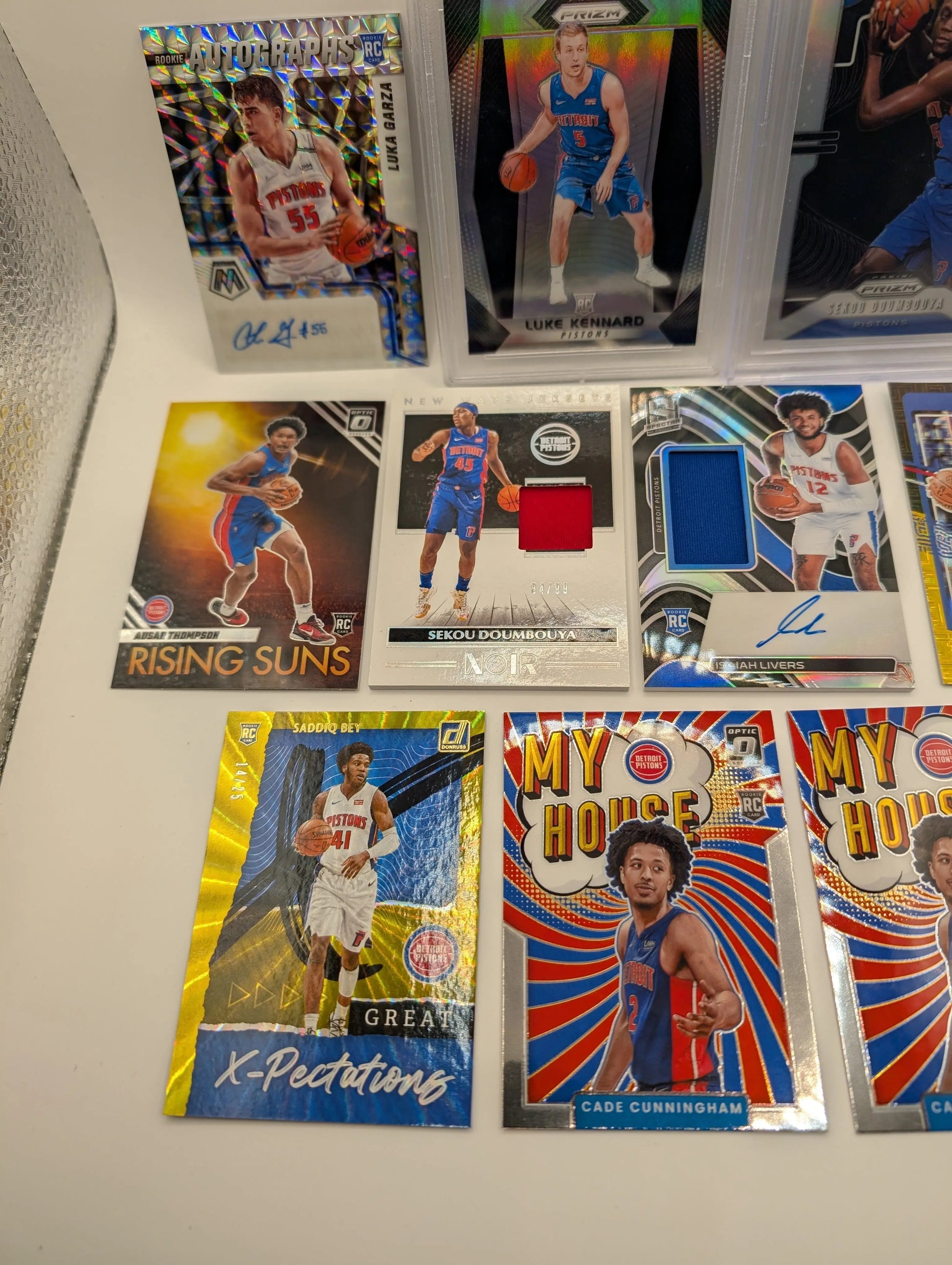 Detroit Pistons NBA Basketball Card Lot, Rookies, Patch, Auto, Cade Cunningham FRENLY BRICKS - Open 7 Days