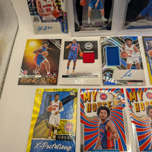 Detroit Pistons NBA Basketball Card Lot, Rookies, Patch, Auto, Cade Cunningham FRENLY BRICKS - Open 7 Days