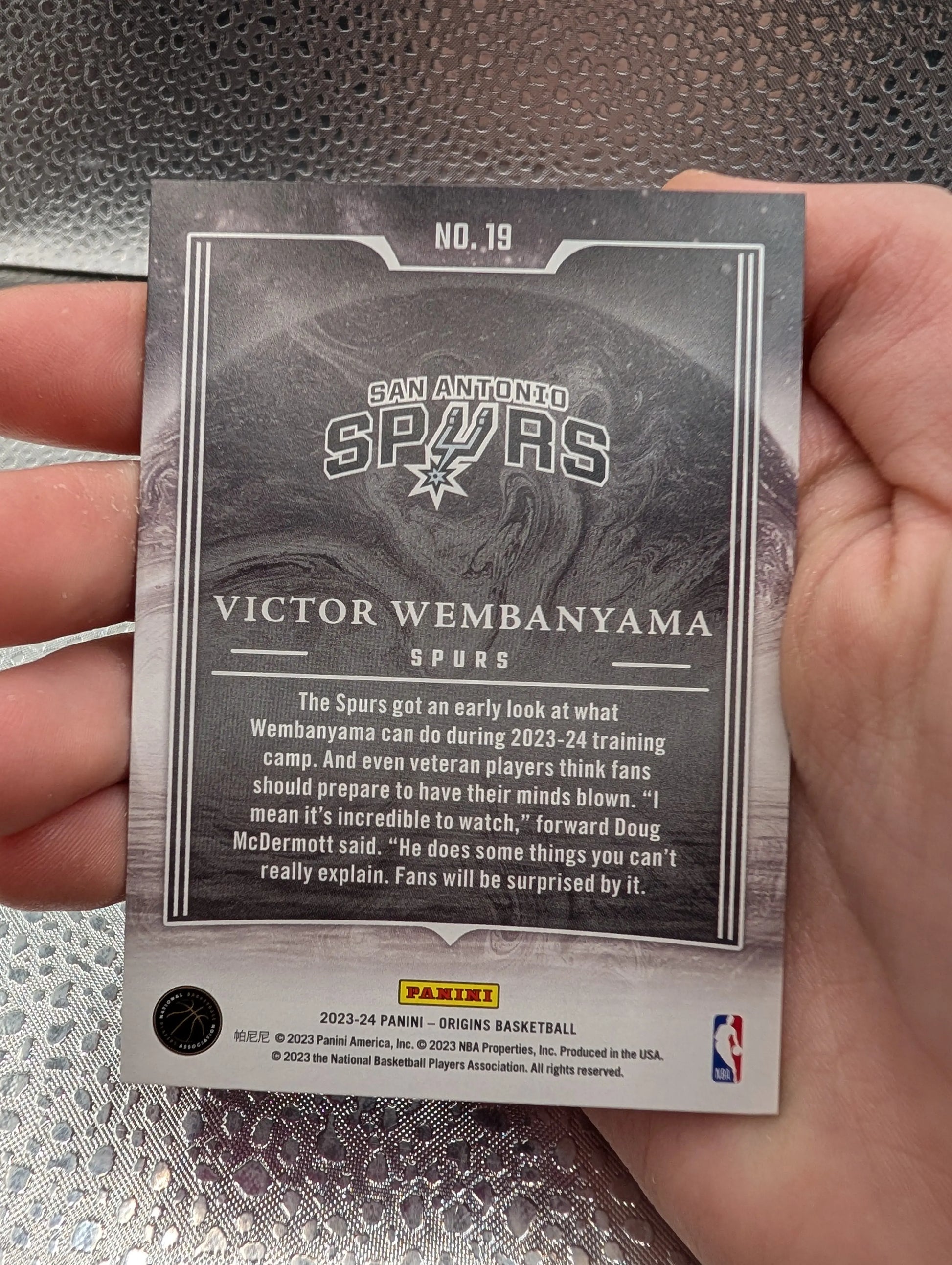 Victor Wembanyama Origins Taking The Leap RC 45/99 Panini FRENLY BRICKS - Open 7 Days