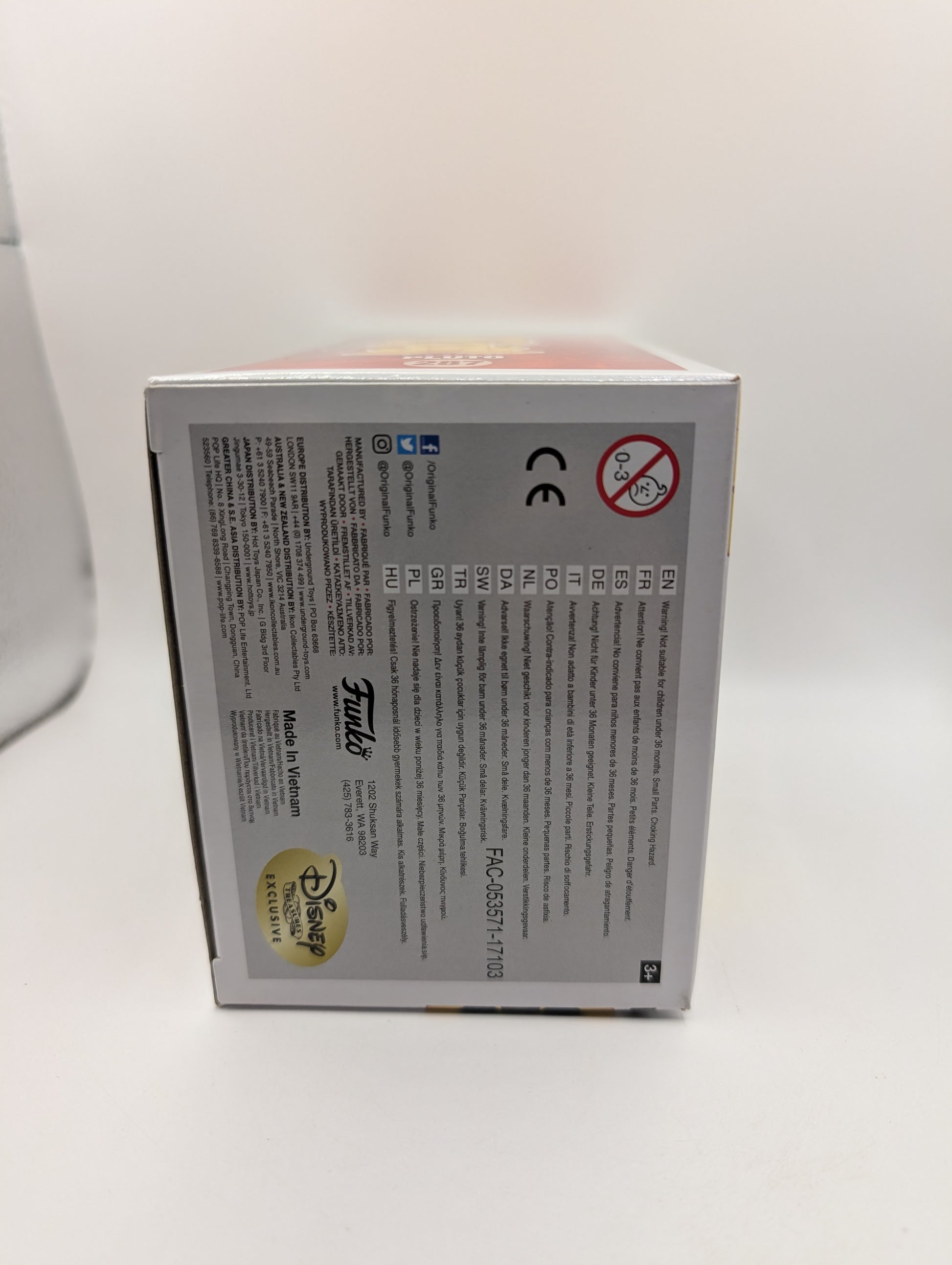 Funko Pop Pluto  #287 Disney Disney Treasures Exclusive  Vinyl Figure