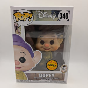 Funko Pop Vinyl Disney Snow White & The Seven  Dwarfs Dopey #340 Chase