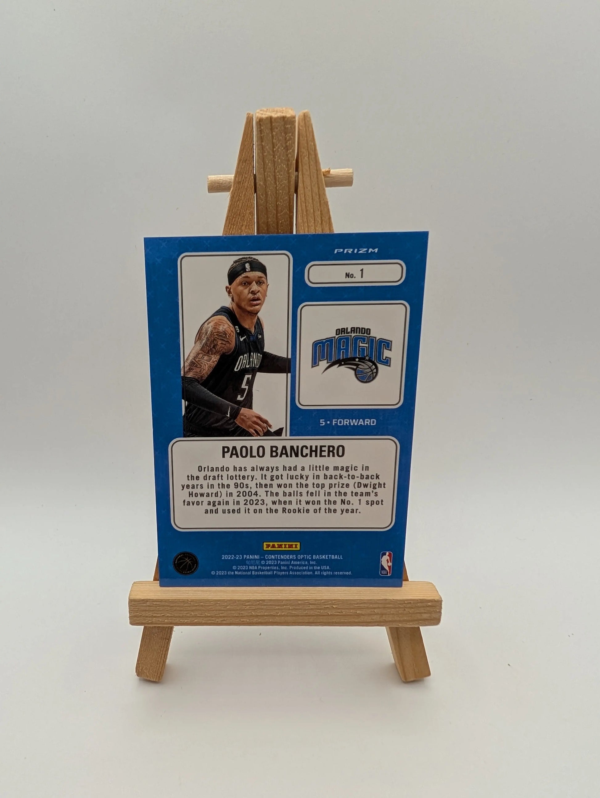 Paolo Banchero 2022-23 Panini Contenders Optic 1 Lottery Ticket Red Ice RC FRENLY BRICKS - Open 7 Days