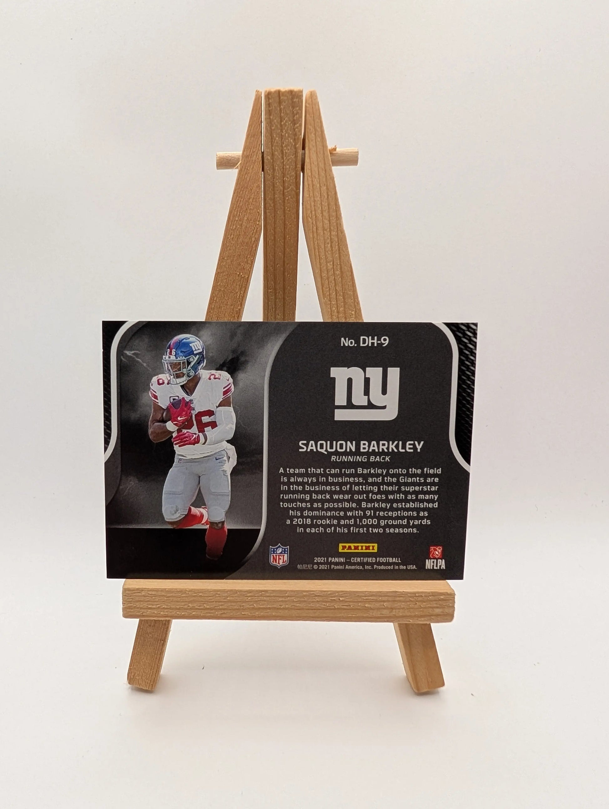 2021 Panini Certified Football Dark Horses #DH-9 Saquon Barkley /199 Pink FRENLY BRICKS - Open 7 Days