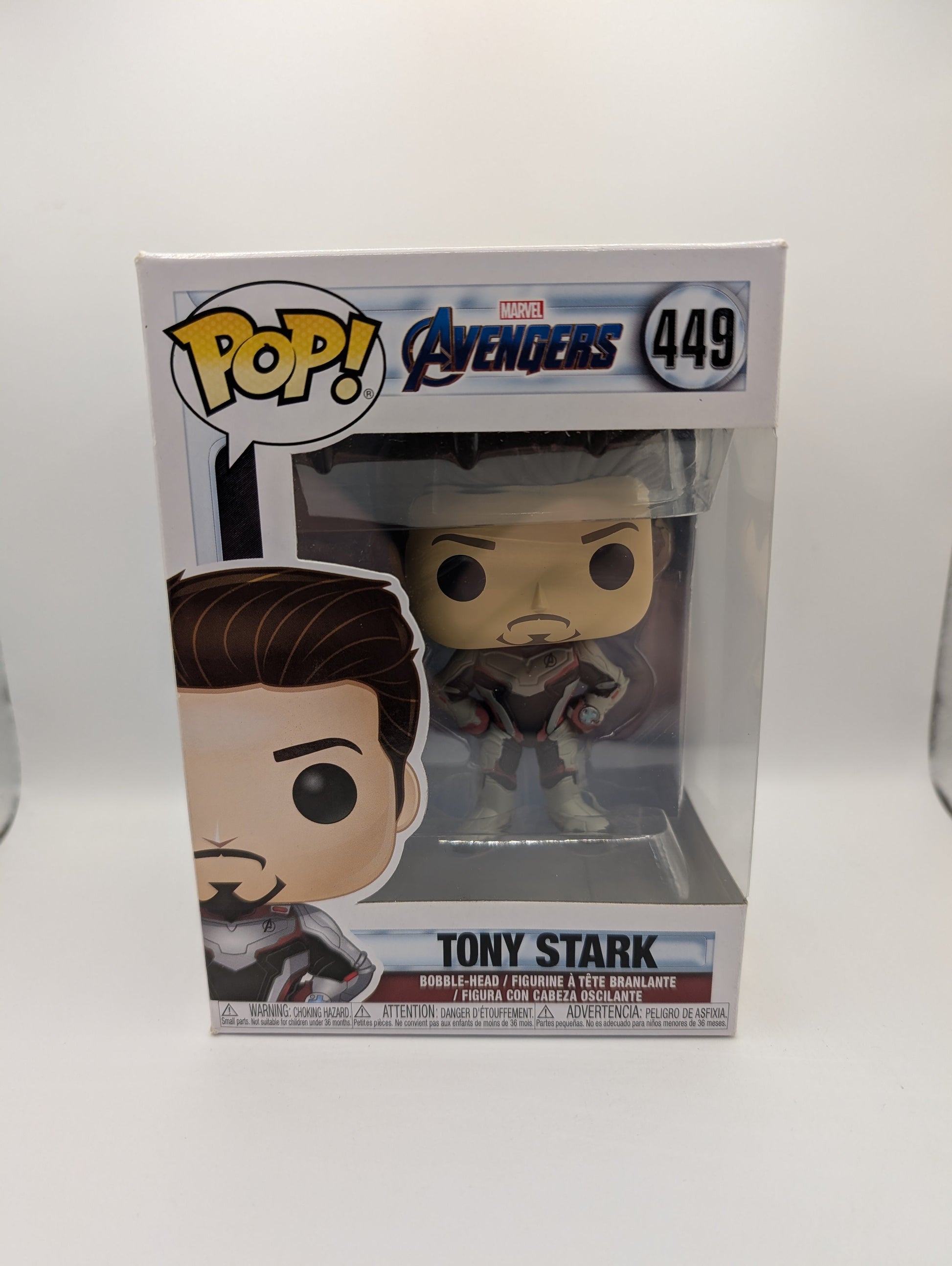 Marvel Funko Pop - Tony Stark - Avengers Endgame - No. 449 FRENLY BRICKS - Open 7 Days