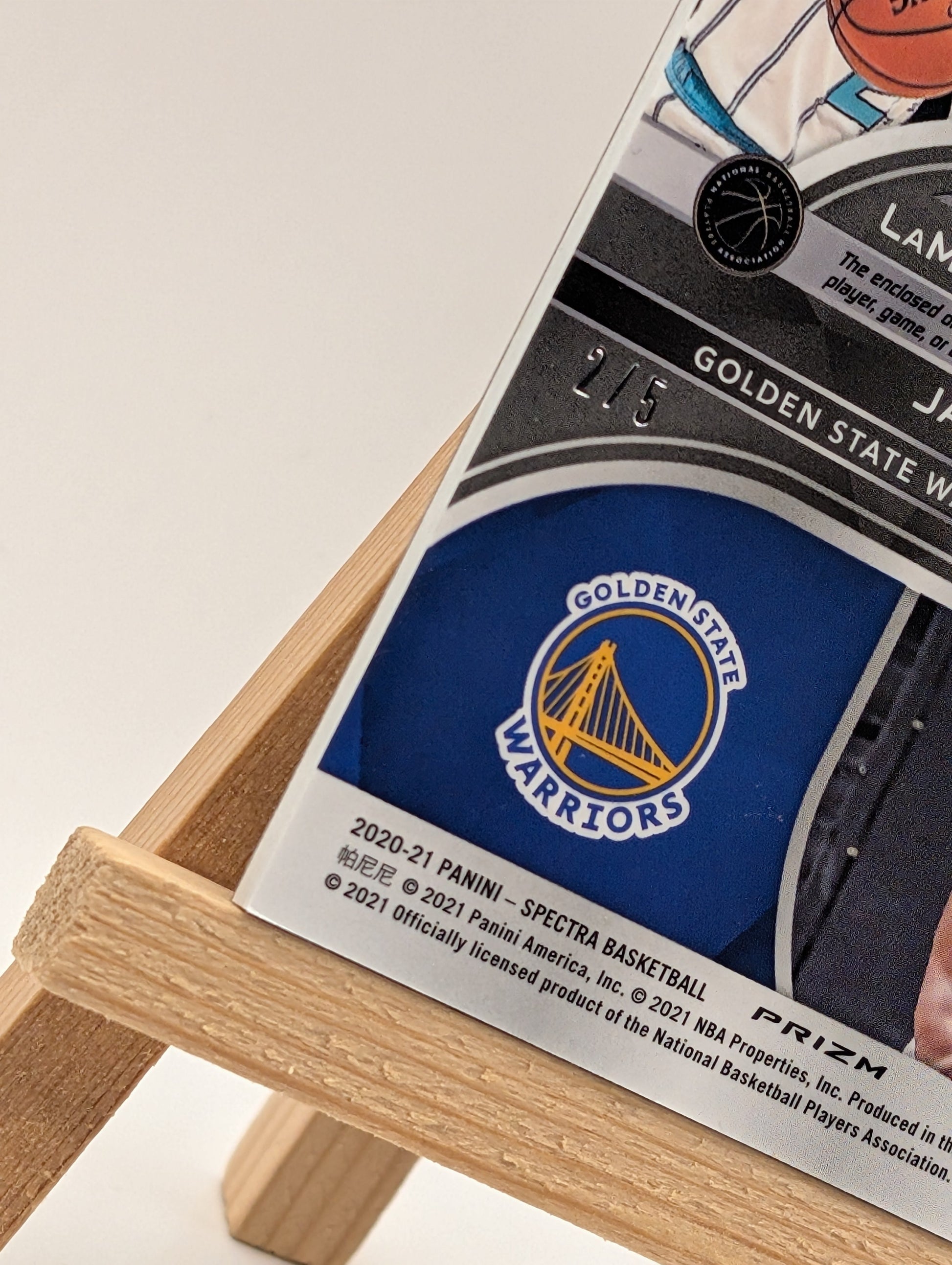 2020-21 Panini Spectra Rookie Dual Patch Auto LaMELO BALL JAMES WISEMAN /5 RC FRENLY BRICKS - Open 7 Days