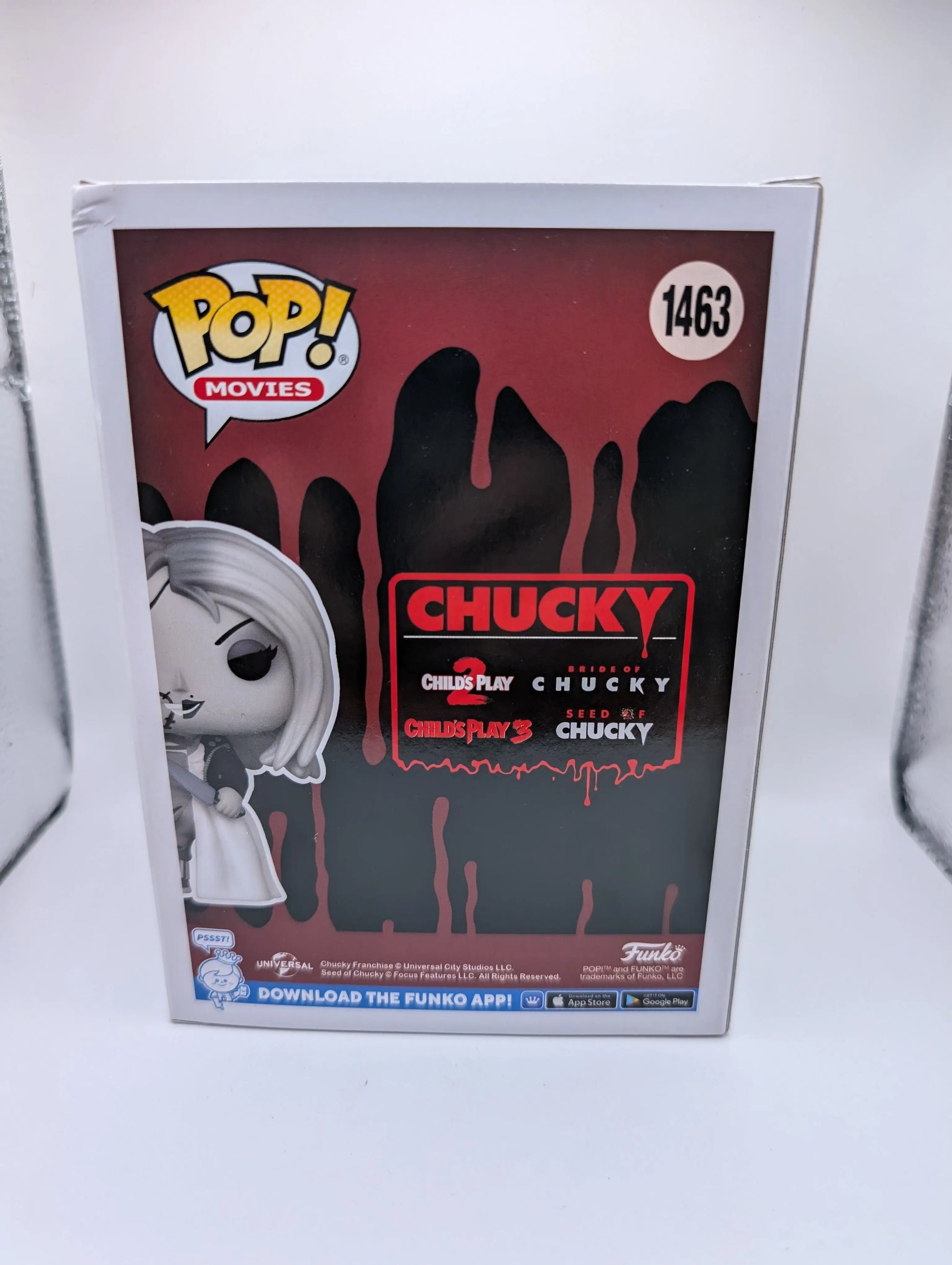 Chucky/Tiffany Pop Bride Of Chucky #1463 FRENLY BRICKS - Open 7 Days